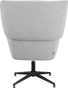 Poltrona in velluto grigio chiaro Vanessa - Støraa