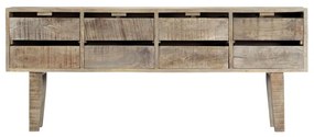 Credenza 140x30x60 cm in legno massello di mango