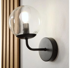 Brilagi - Applique MALIVA 1xE14/15W/230V nera/trasparente