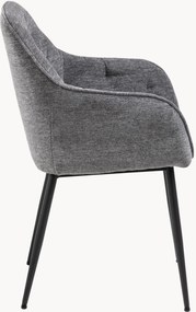 Set di 2 sedie imbottite con braccioli Brooke