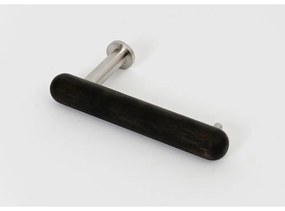 Porta carta igienica da parete in rovere nero Yoku - Wireworks