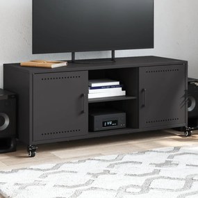 Mobile Tv Nero 100,5x39x43,5 Cm İn Acciaio /