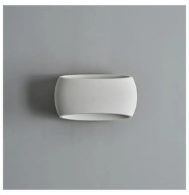 Applique da Parete CURVY in Gesso Pitturabile E27 Materiale Gesso