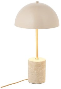 Lampada da tavolo beige con paralume in metallo (altezza totale 45 cm) Sheffield – House Nordic