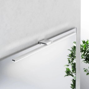 Applique da parete Triga MCJ, Cromo / Argento, Bagno, Alluminio, Moderno, Applique