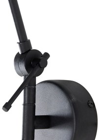 Applique moderna nera regolabile - Blitz