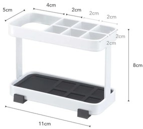 Porta spazzolino e dentifricio bianco Tower - YAMAZAKI