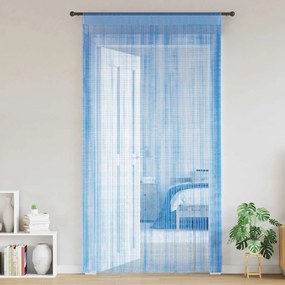 Tende A Filo 2 Pz Azzurro 100x250 Cm /