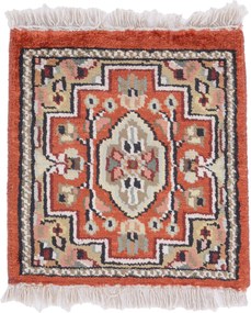Agra Tappeto orientale 30 x 30 (Indian) Annodato A Mano