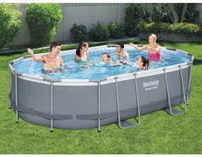 Bestway Set Piscina Ovale Power Steel 488x305x107 cm