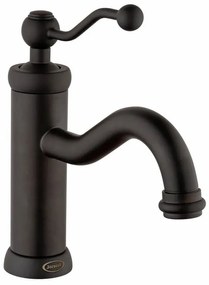 Rubinetto per lavabo a canna media Lingaa nero spazzolato opaco JACUZZI RUBINETTERIA