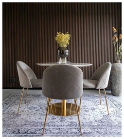 Set di 2 sedie da pranzo in velluto grigio chiaro Geneve - House Nordic