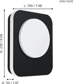 Eglo 99583 - Applique LED da esterno MADRIZ LED/9W/230V IP44