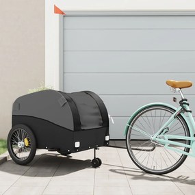 Rimorchio Da Bici Nero 45 Kg İn Ferro /