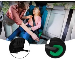 KINDERKRAFT - Seggiolino auto JUNIOR FIX 2 (100-150 cm) Graphite nero