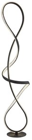 Lampada da terra LED Piantana met.nero LED  nero, luce bianco naturale 3860 lumen GLOBO