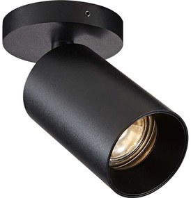 Antidark - SpotOn Circle1 Applique da Parete/Soffitto Nero Antidark