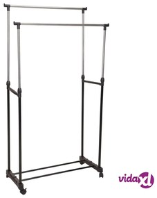 Storage solutions Appendiabiti Doppio Regolabile Ruote 80x42x(90-160)