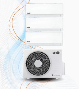 Climatizzatore Stelbi Liv Trial Inverter R-32 WiFi, 12.000+12.000+12.000