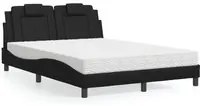 Letto con Materasso Nero 120x200 cm in Similpelle 3208782