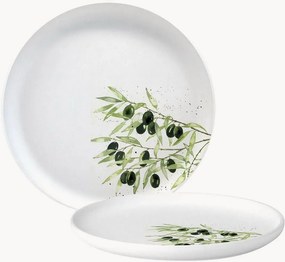 Piatto da colazione in New Bone China Olives