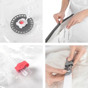 Set di organizer per sottoletto sottovuoto in tessuto/in plastica 2 pz 105x45x15,5 cm Life – Compactor