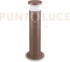 Torre paletto 1 luce attacco e27 60cm ip65 coffee