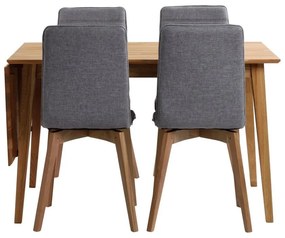 Tavolo da pranzo pieghevole in rovere naturale , 120 x 80 cm Filippa - Rowico