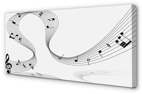 Quadro su tela Chiave di violino 100x50 cm