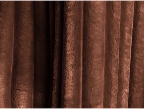 Divano color terracotta allungabile/con contenitore con rivestimento in velluto a coste 266 cm Kini – Makamii