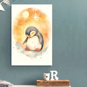 Stampa su tela – Pinguino sognante
