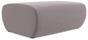 Poggiapiedi lavanda con rivestimento in velluto Kapua – Makamii