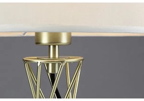 Rabalux 74081 - Lampada da tavolo NIVRA 1xE27/40W/230V dorata/bianca