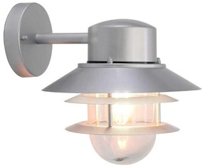 Applique scandinavo da esterno COPENHAGEN argento IP44 1X E27 ELSTEAD