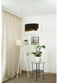 Brilagi - Lampadario LED a sospensione con filo LYRA 1xE27/15W/230V marrone scuro/oro