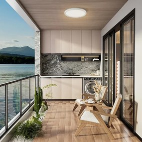 Brilagi - Lampada LED da bagno ULTRA SLIM LED/18W/230V diametro 30 cm bianco IP54