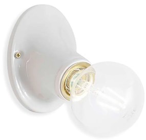 Applique Classica Trieste Bianco Lucido 1 Luce E27