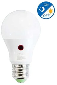 Lampada A Led E27 Con Sensore Crepuscolare 9W 900 Lumen A60 6500K Day Night Sensor