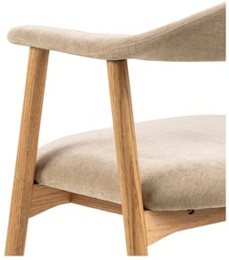 Sedia da pranzo beige/di colore naturale Addi – Actona