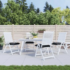 Cuscini Per Sedia 4 Pz Neri 40x40x7 Cm İn Tessuto Oxford /