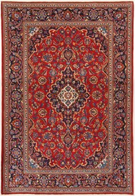 Kashan Tappeto 140x210 (Iran) Annodato A Mano