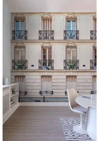 Fotomurale Finestre antico palazzo, beige, nero, verde