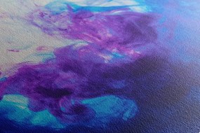 Stampa su tela – Inchiostro in sfumature blu-viola