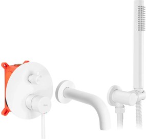 Rubinetto da vasca Rea Lungo White Matt + Box