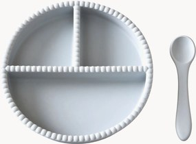 Set di 2 stoviglie per bambini in silicone Bubble