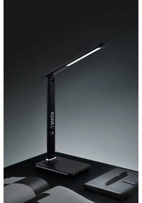 Immax 08930L - LED Lampada da tavolo dimmerabile con display KINGFISHER LED/9W/230V/12V nero