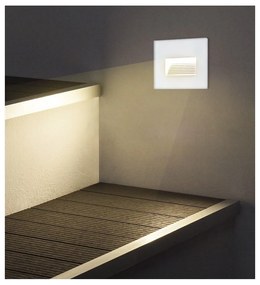 Segnapasso LED per scatola 503 4W IP65 Luce Asimmetrica Colore Bianco Freddo 6.000K