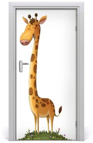 Adesivo per porta Giraffa 85x205 cm
