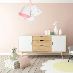 Lampada a sospensione Zsofia Maco Design, dimmerabile, Bianco / Opale, Cameretta, Tessuto / Stoffa / Seta, Giovanile, Lampada a sospensione