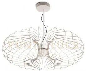 Filo lampadario a sospensione diametro 110cm cipria opaco a led 300...